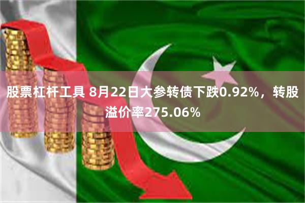 股票杠杆工具 8月22日大参转债下跌0.92%，转股溢价率275.06%