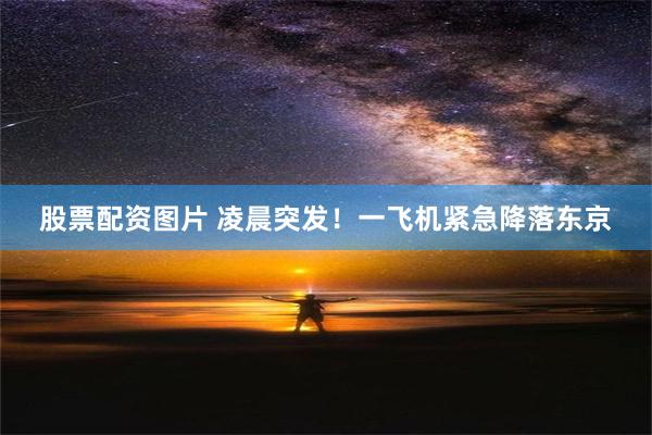 股票配资图片 凌晨突发！一飞机紧急降落东京